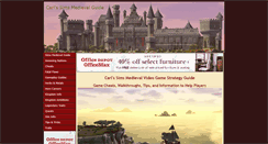 Desktop Screenshot of carls-sims-medieval-guide.com